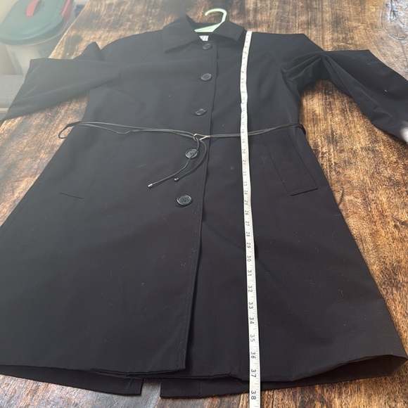 Liz Claiborne size small Black Trench Coat - Picture 12 of 12